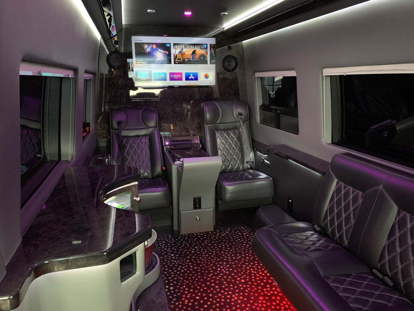 9-Passenger Silver Mercedes-Benz Party Bus