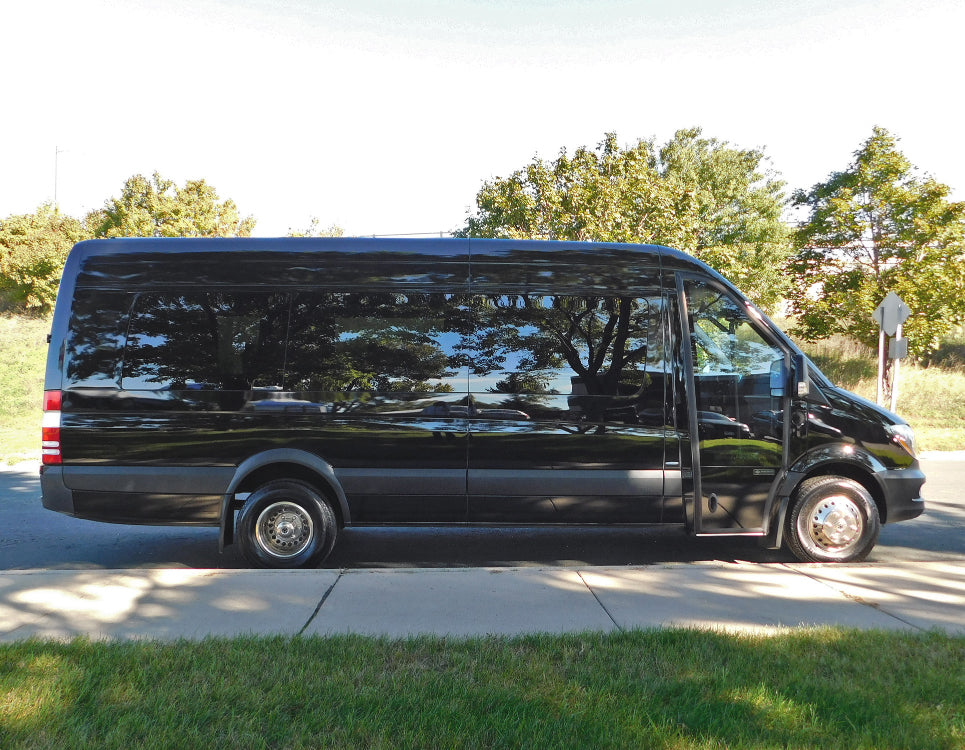 20-Passenger Black Mercedes-Benz Party Bus